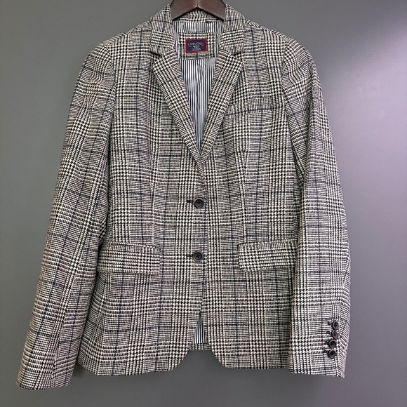 Wool Plaid Tweed Blazer, size M - Picture 1 of 4